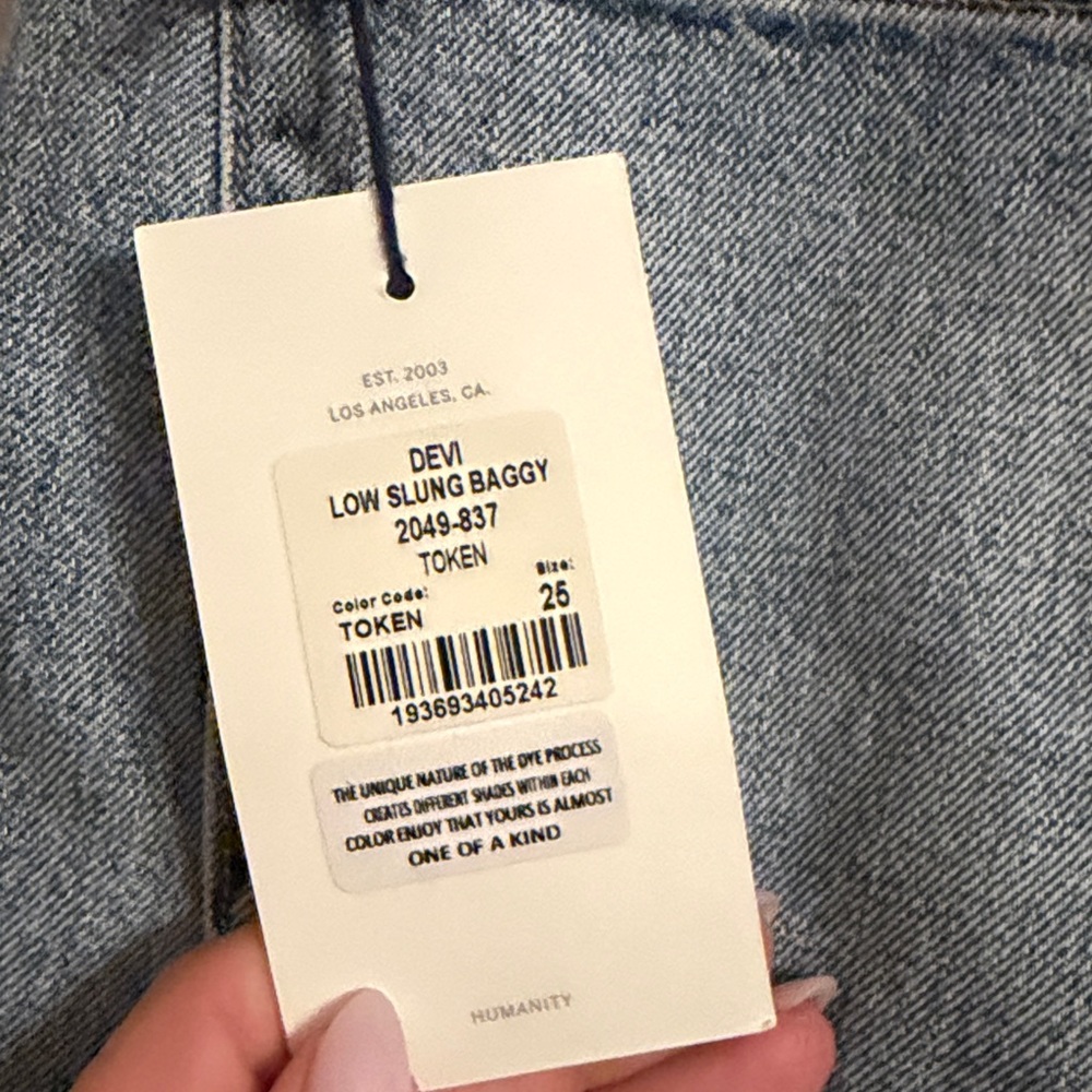 Citizens of Humanity Devi Low Slung Baggy Taper Jeans 25 - Picture 9 of 9